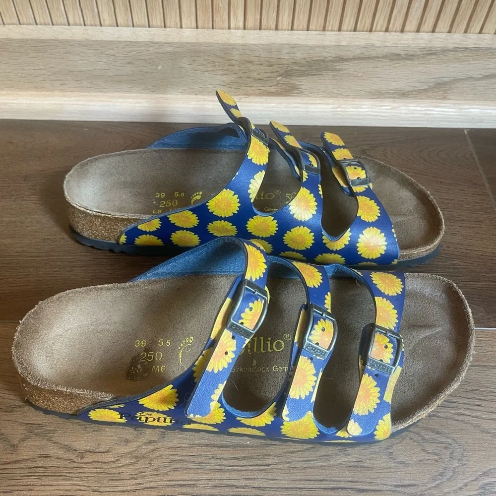 BIRKENSTOCK Papillo Sunflower Sandals 39 - Picture 2 of 7